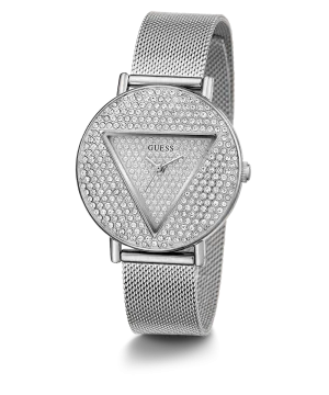 GUESS Ladies Silver Tone Analog Watch