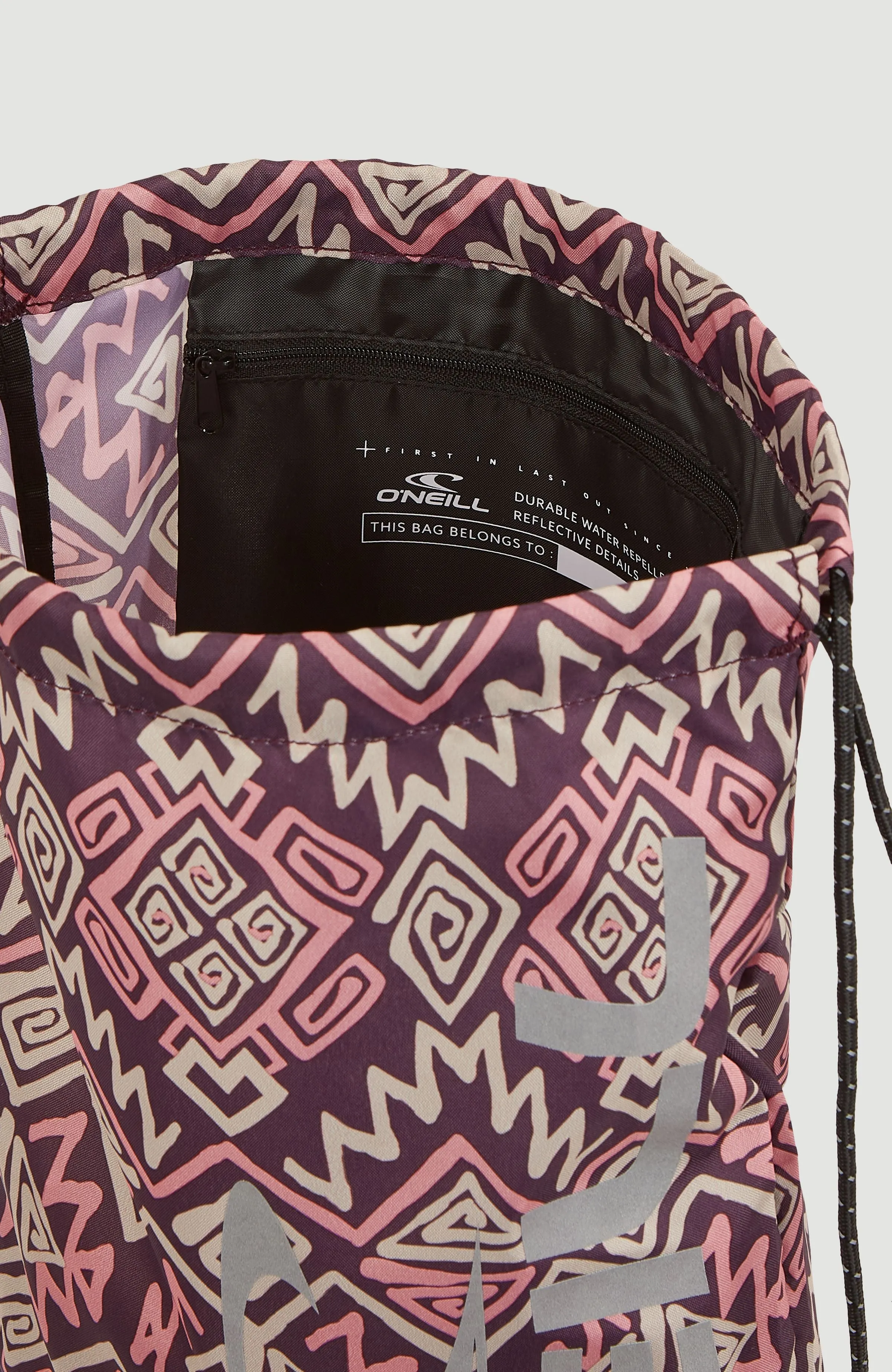 Gym Sack | Purple Retro Ikat