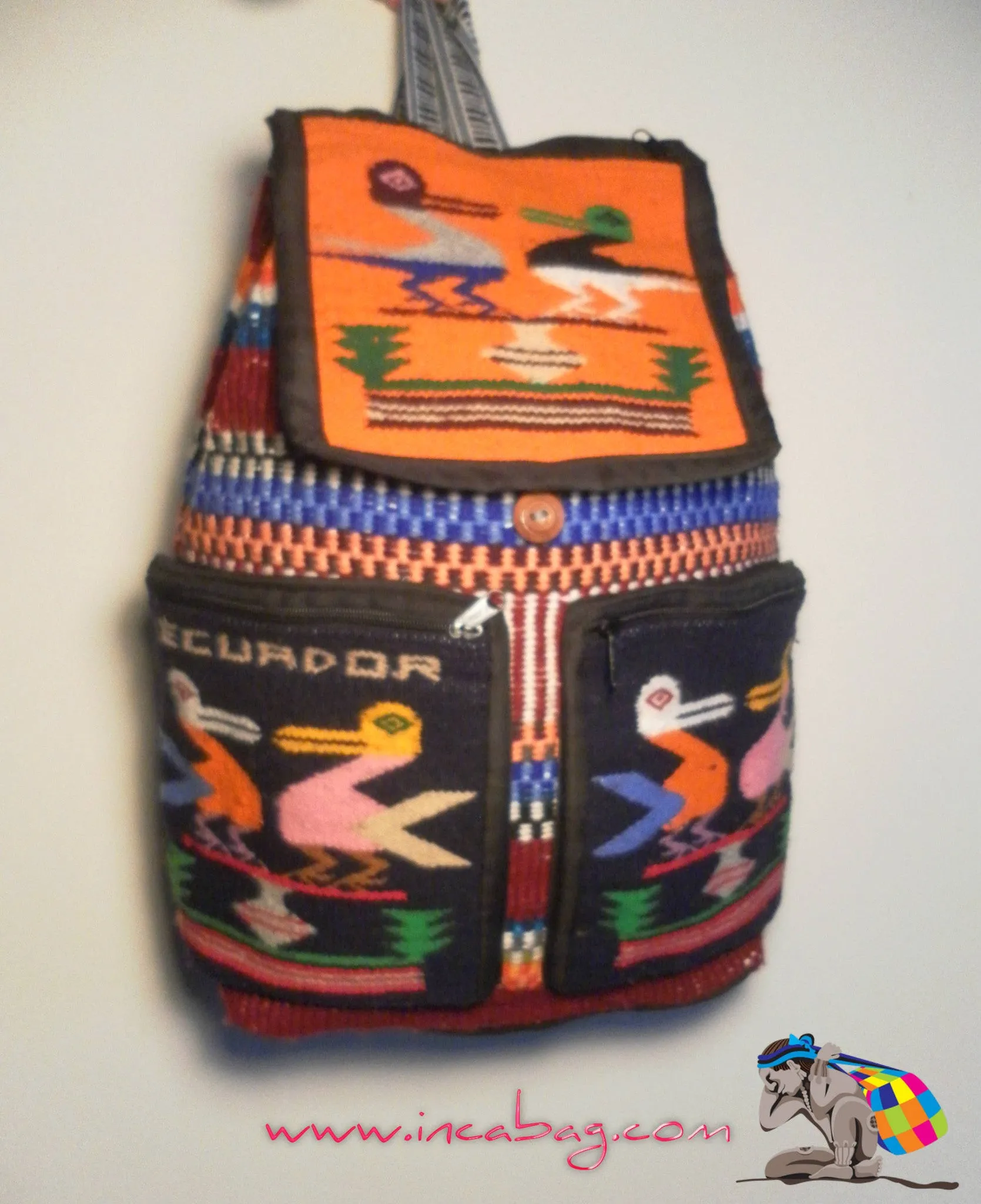 HANDMADE PISHQU INCA WOOL BACKPACK