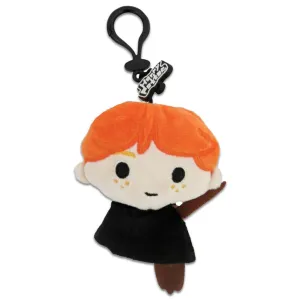 Harry Potter Wizarding World Ron Broom 4 Inch Plush Bag Clip