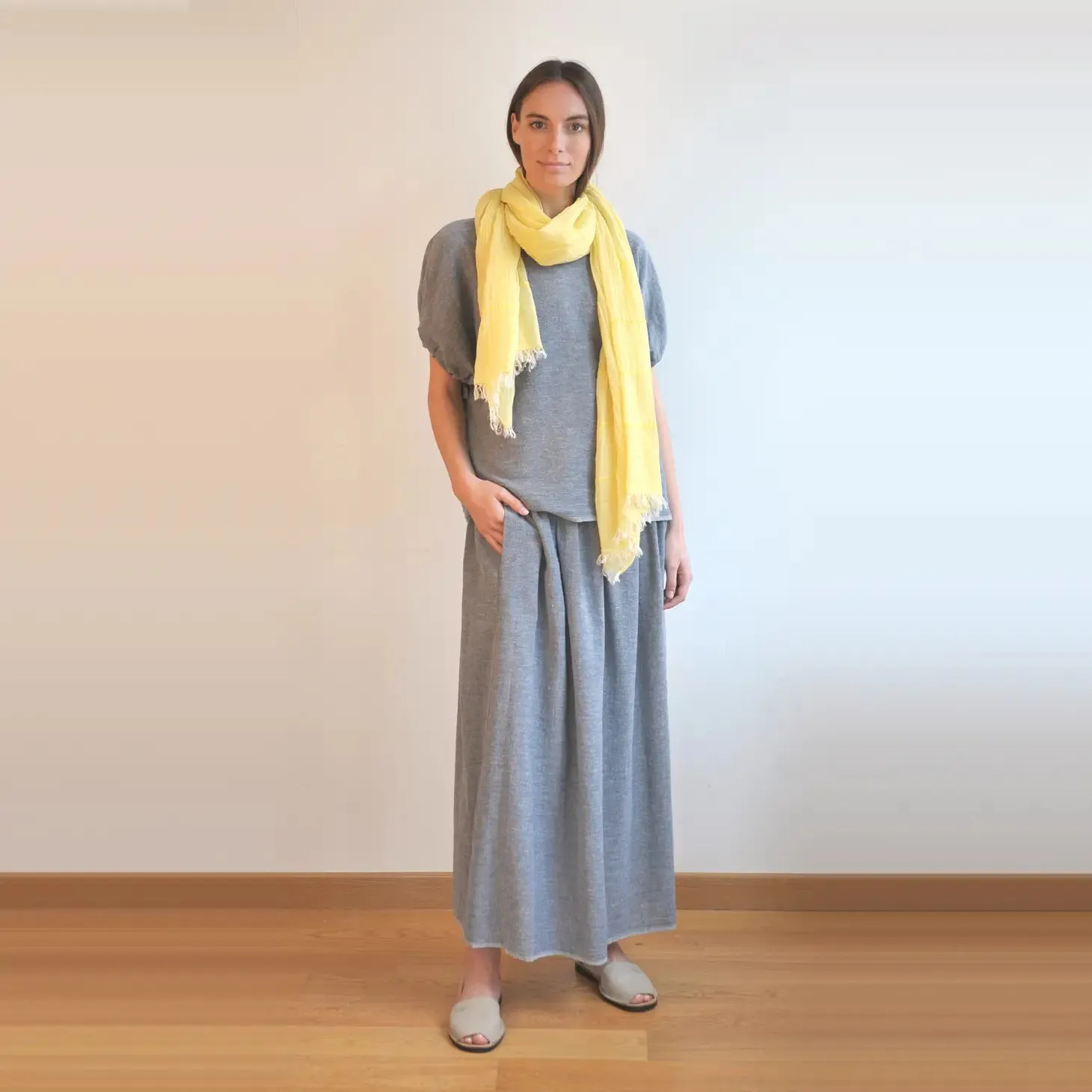 Helena - Hand Loomed Cotton Shawl/Sarong