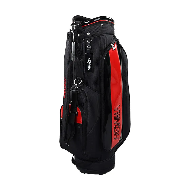 HONMA 9" Gear Entry Cart Bag (Black/Red)