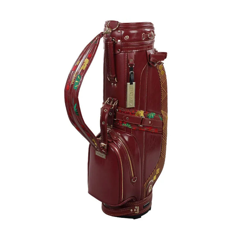 HONMA Beres Aizu 9" Cart Bag (Red)