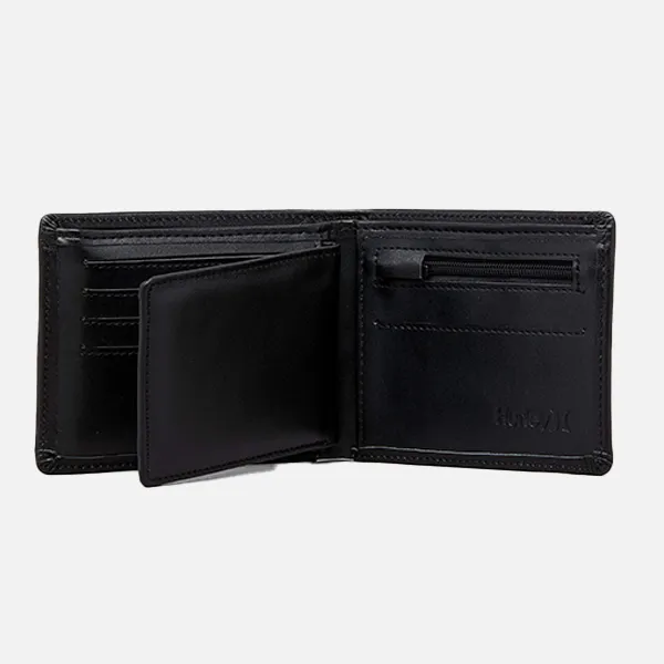 Hurley One & Only Leather Wallet - Black