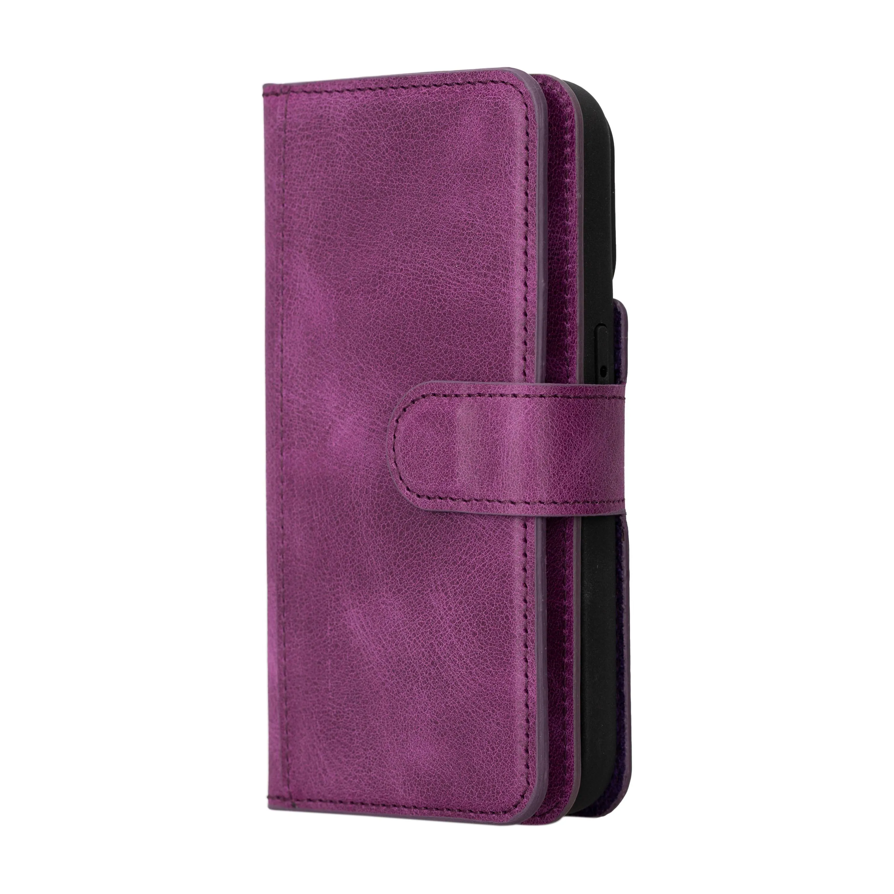 iPhone 15 Pro Dual Leather Wallet Case