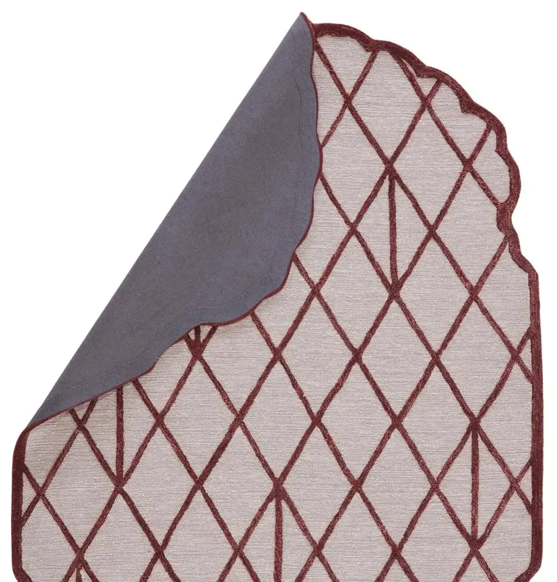 Jaipur Wunderkammer JWK01 Wine/Light Grey Rug