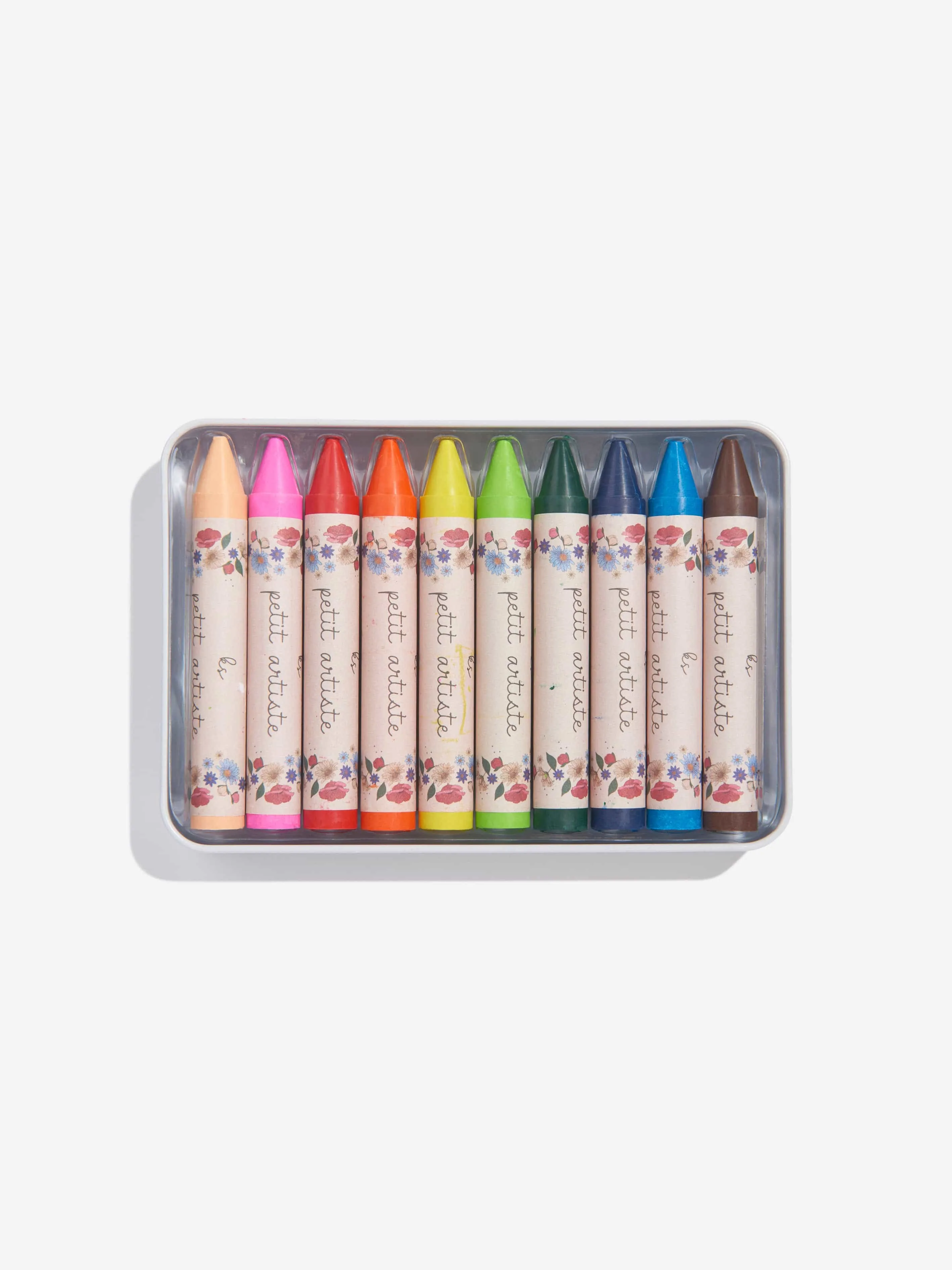 Konges Sløjd Kids 10 Piece Beeswax Crayons Set in Multicolour