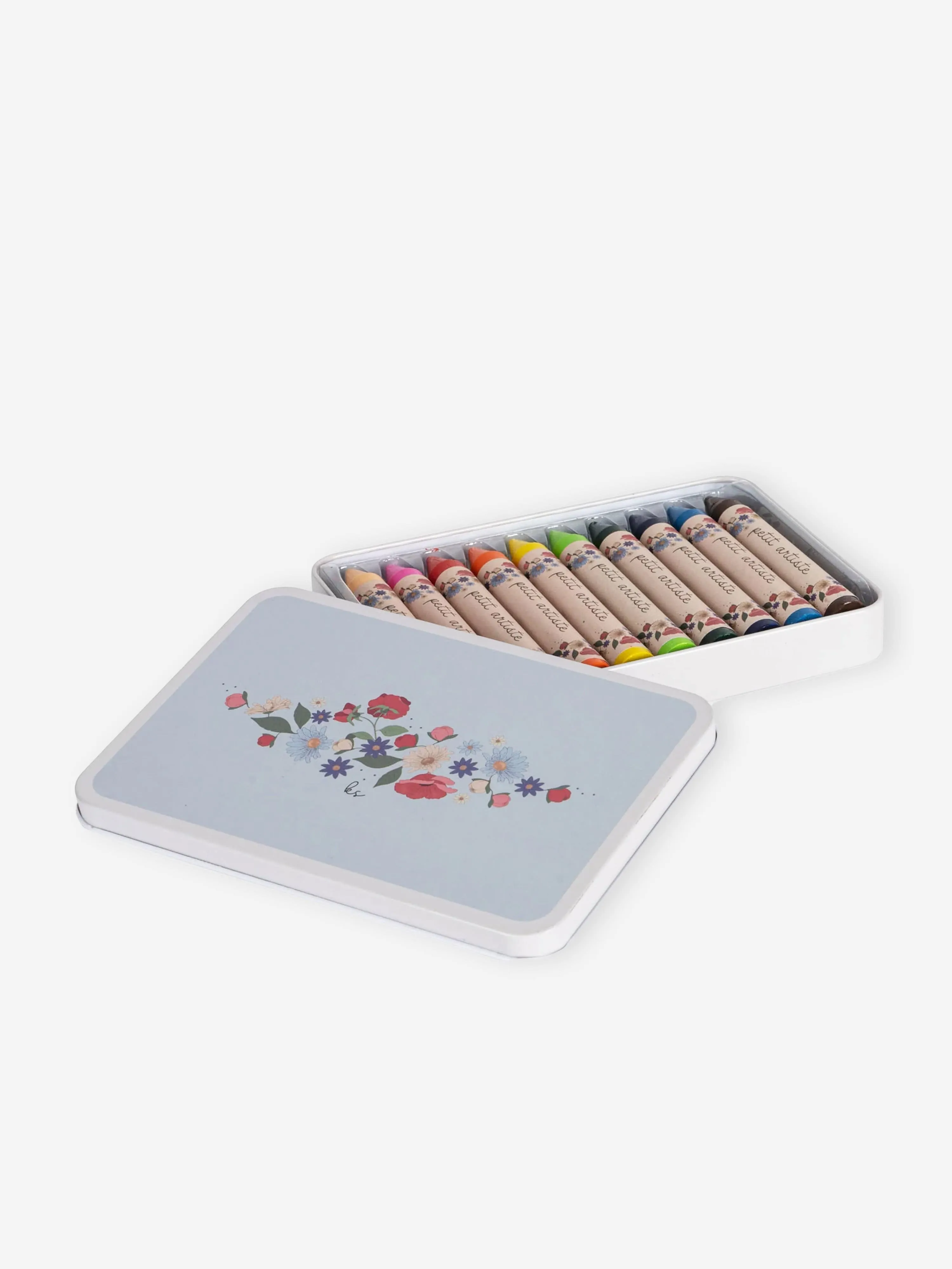 Konges Sløjd Kids 10 Piece Beeswax Crayons Set in Multicolour