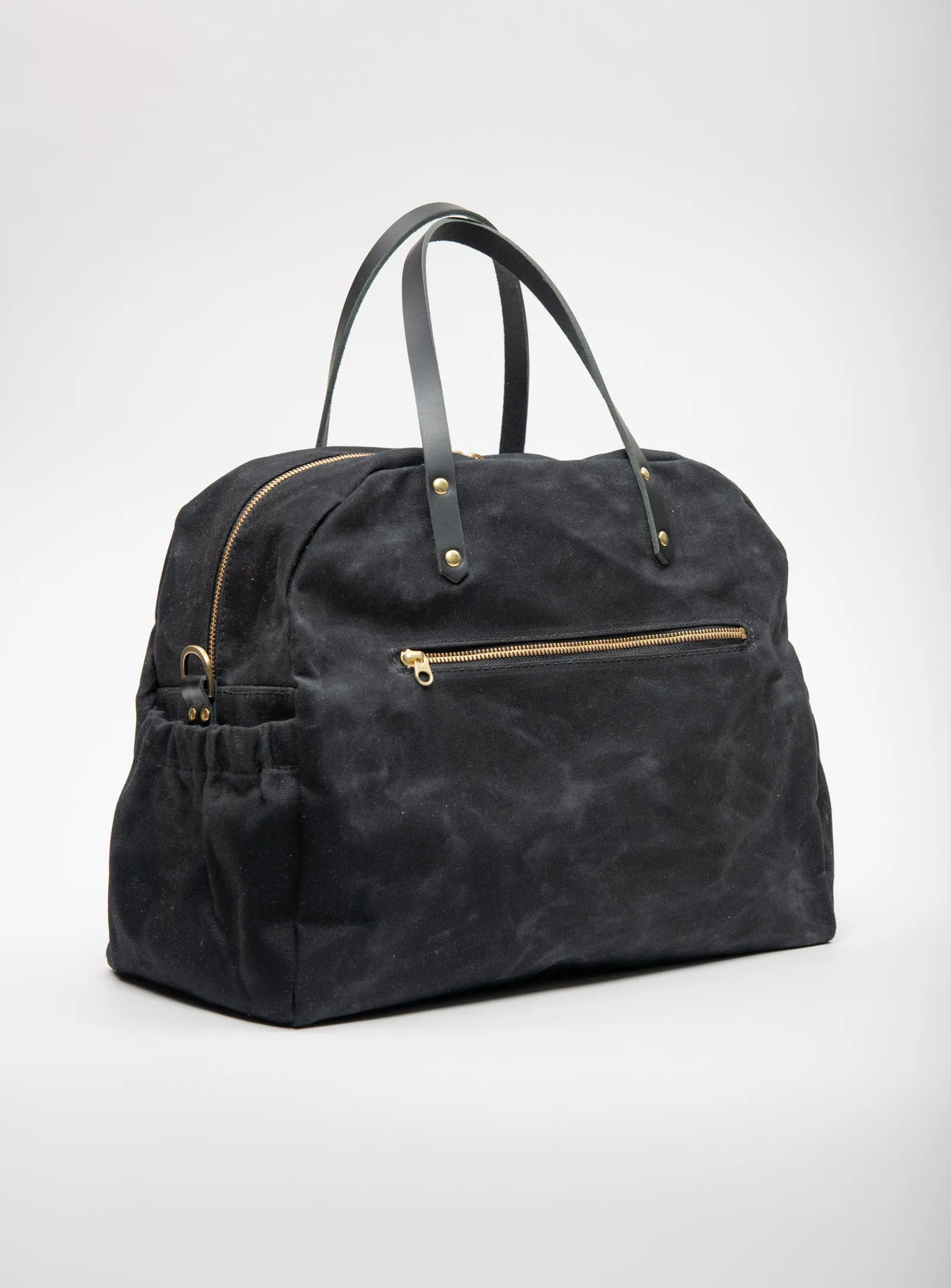 Leather travel or maternity bag multifunctional CIAO made to order