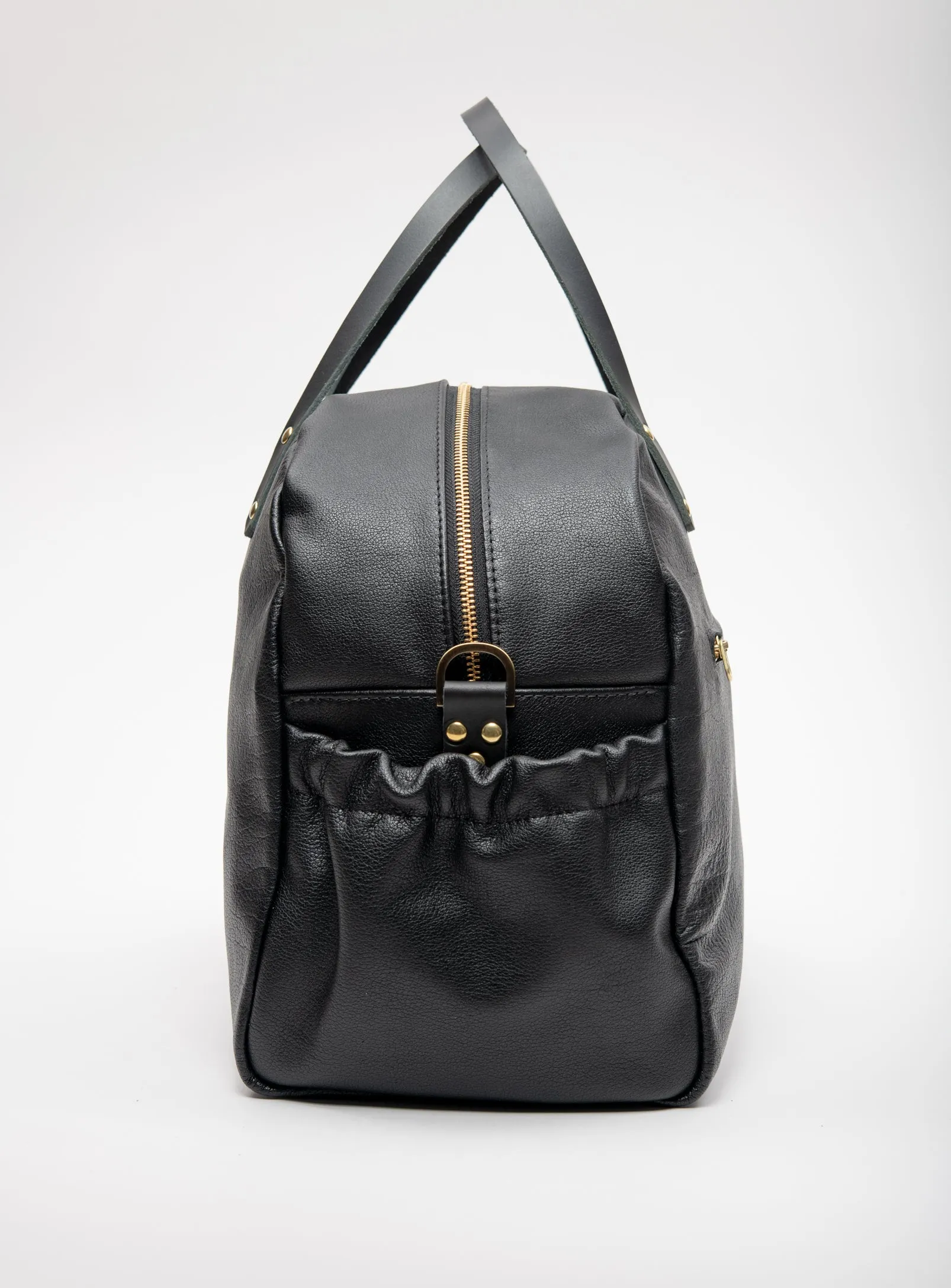 Leather travel or maternity bag multifunctional CIAO made to order