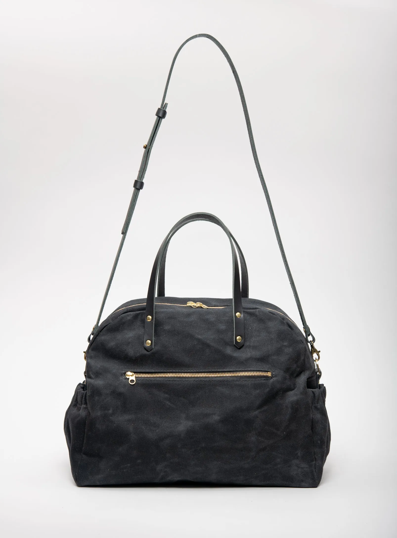 Leather travel or maternity bag multifunctional CIAO made to order