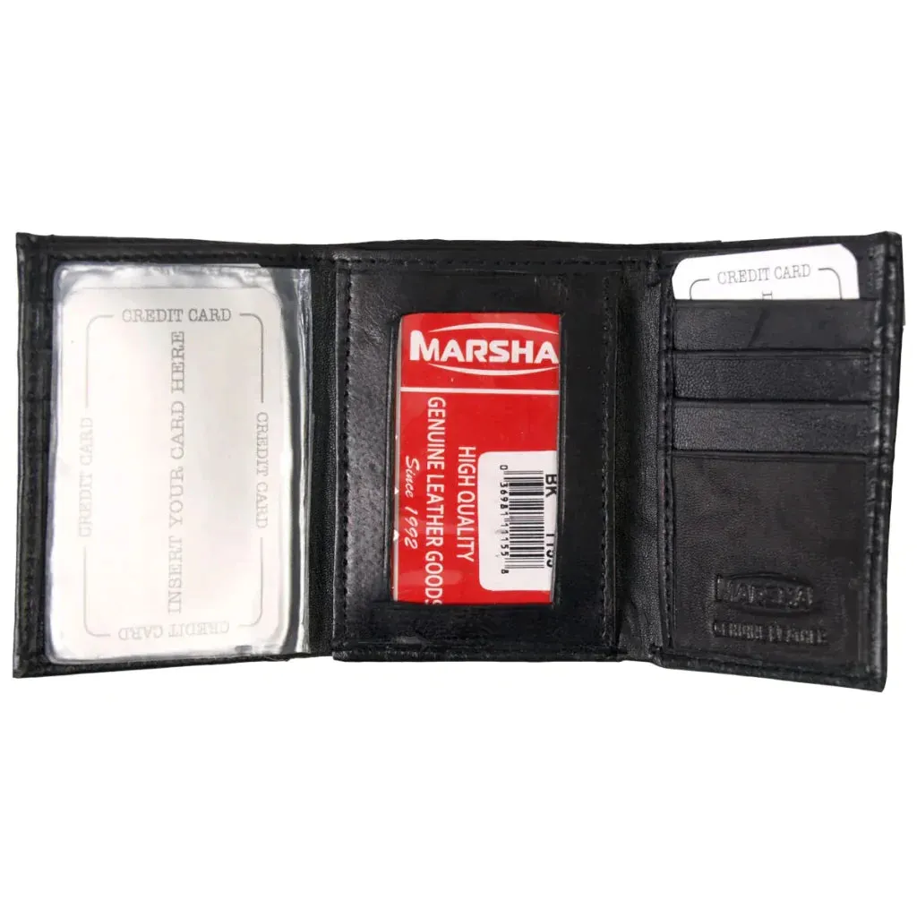 Leather Tri-Fold WLD1004 Traditional Leather Tri-Fold Wallet | Hot Leathers