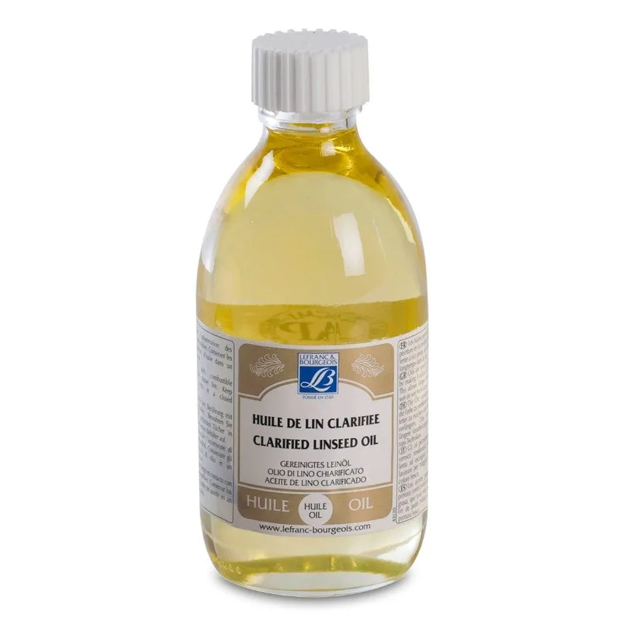 Lefranc & Bourgeois Clarified Linseed Oil 250ml Bottle