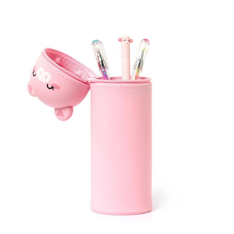 Legami Kawaii 2-In-1 Soft Silicone Pencil Case Piggy