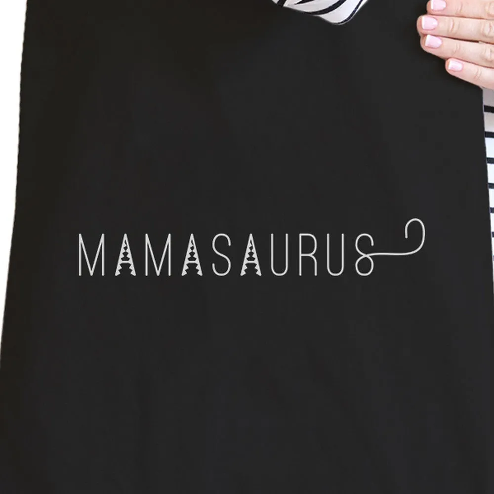 Mamasaurus Black Canvas Shoulder Bag Easy Portable Bag For Boys Mom