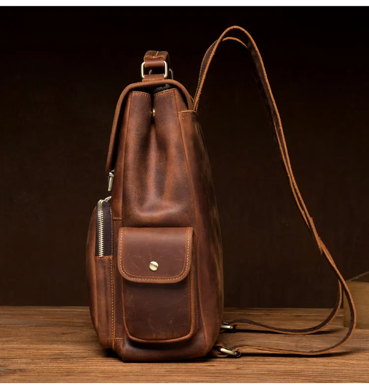 MANTIME TWENTIETHS OUTDOOR HANDMADE LEATHER BACKPACK