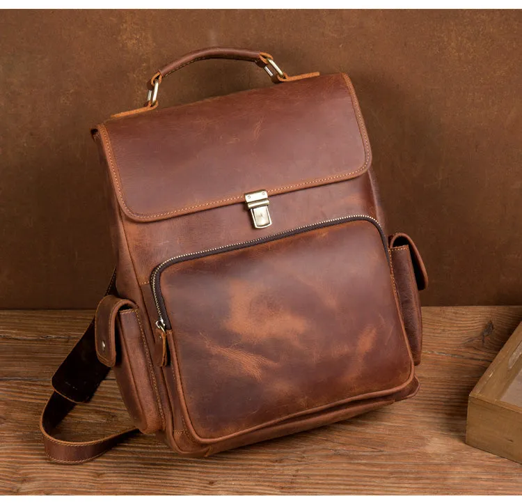 MANTIME TWENTIETHS OUTDOOR HANDMADE LEATHER BACKPACK