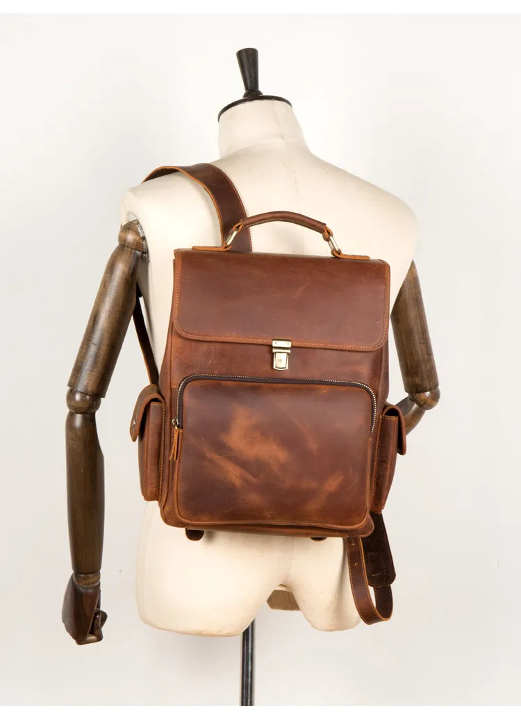 MANTIME TWENTIETHS OUTDOOR HANDMADE LEATHER BACKPACK