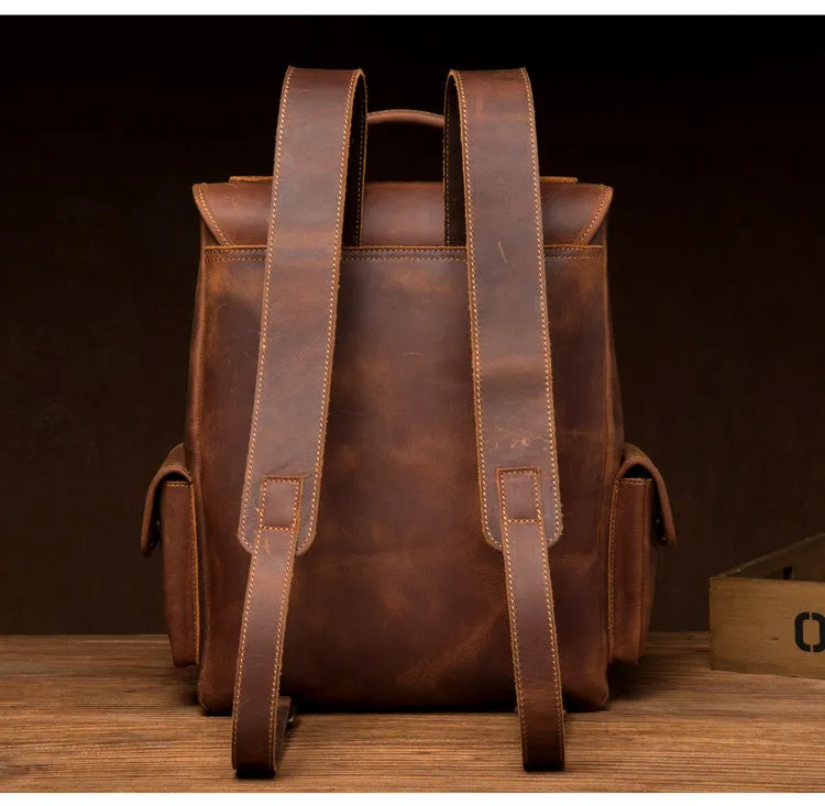 MANTIME TWENTIETHS OUTDOOR HANDMADE LEATHER BACKPACK