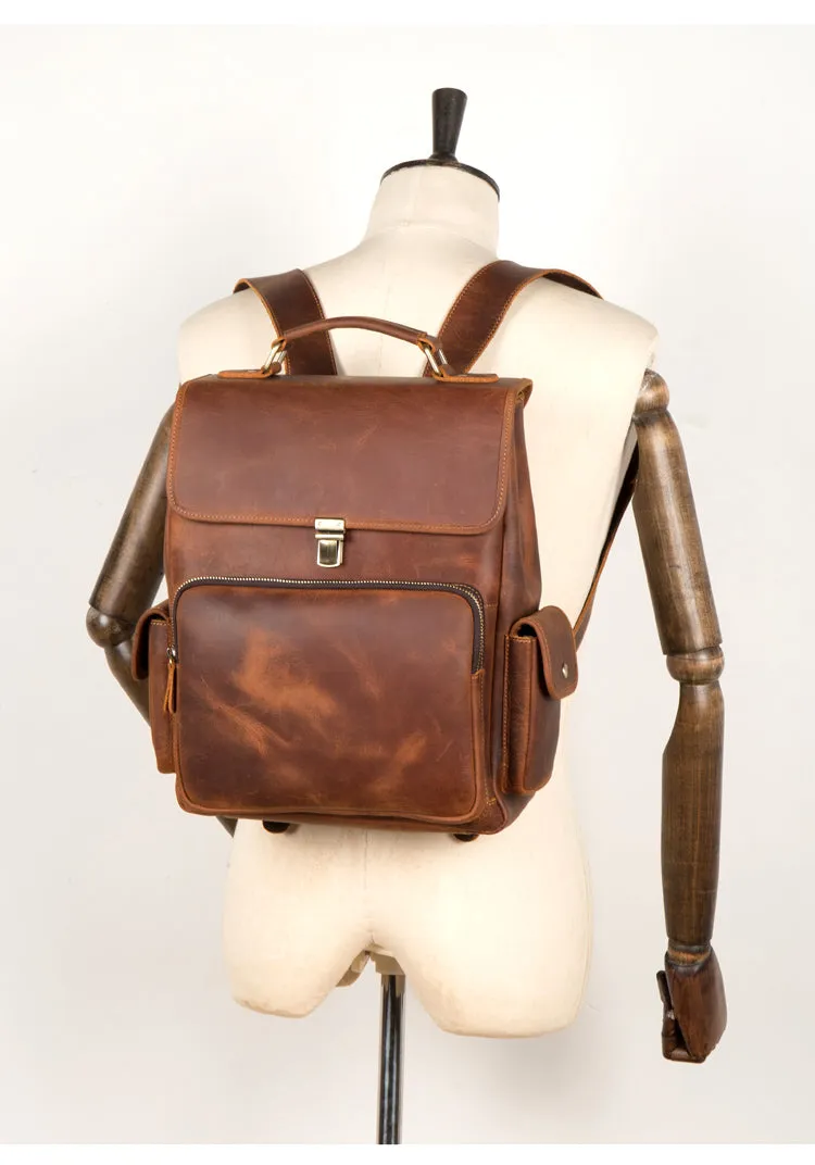 MANTIME TWENTIETHS OUTDOOR HANDMADE LEATHER BACKPACK