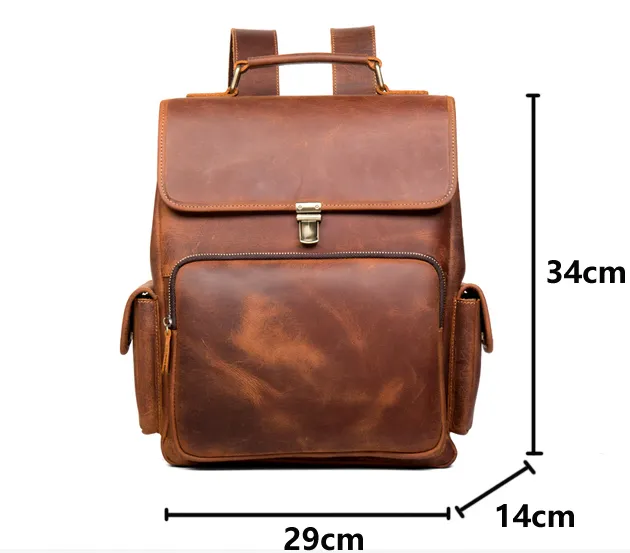 MANTIME TWENTIETHS OUTDOOR HANDMADE LEATHER BACKPACK