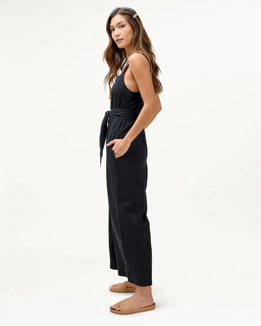 Mary Lawless Lee x Splendid Button Jumpsuit