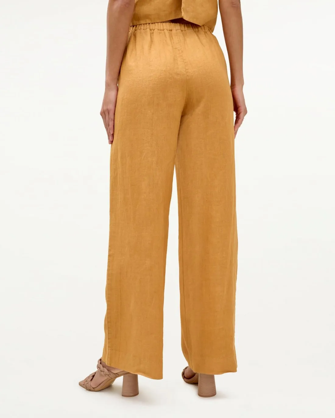 Mary Lawless Lee x Splendid Linen Wide Leg Pant