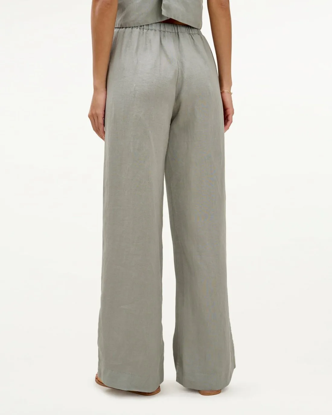 Mary Lawless Lee x Splendid Linen Wide Leg Pant