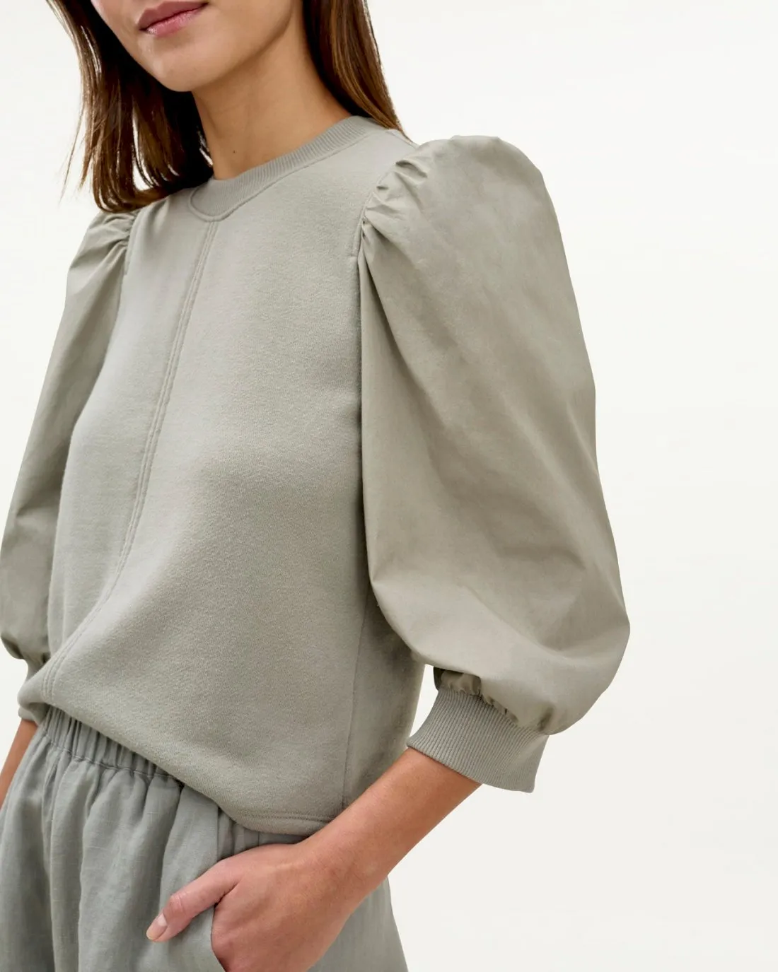 Mary Lawless Lee x Splendid Puff Sleeve Sweatshirt