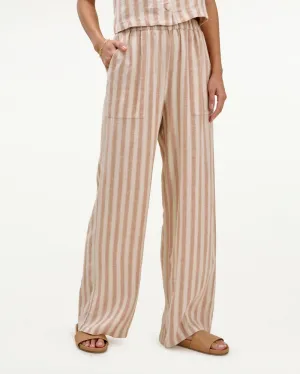 Mary Lawless Lee x Splendid Stripe High-Waisted Wide Leg Pant