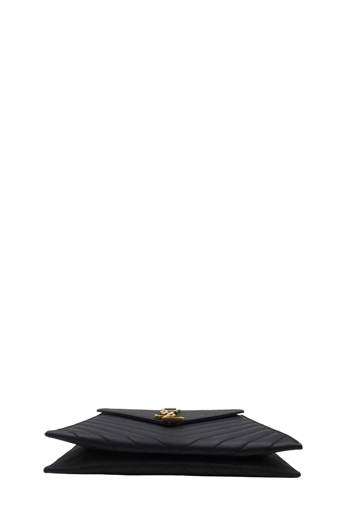 Medium Monogram Matelassé Envelope Chain Bag Black