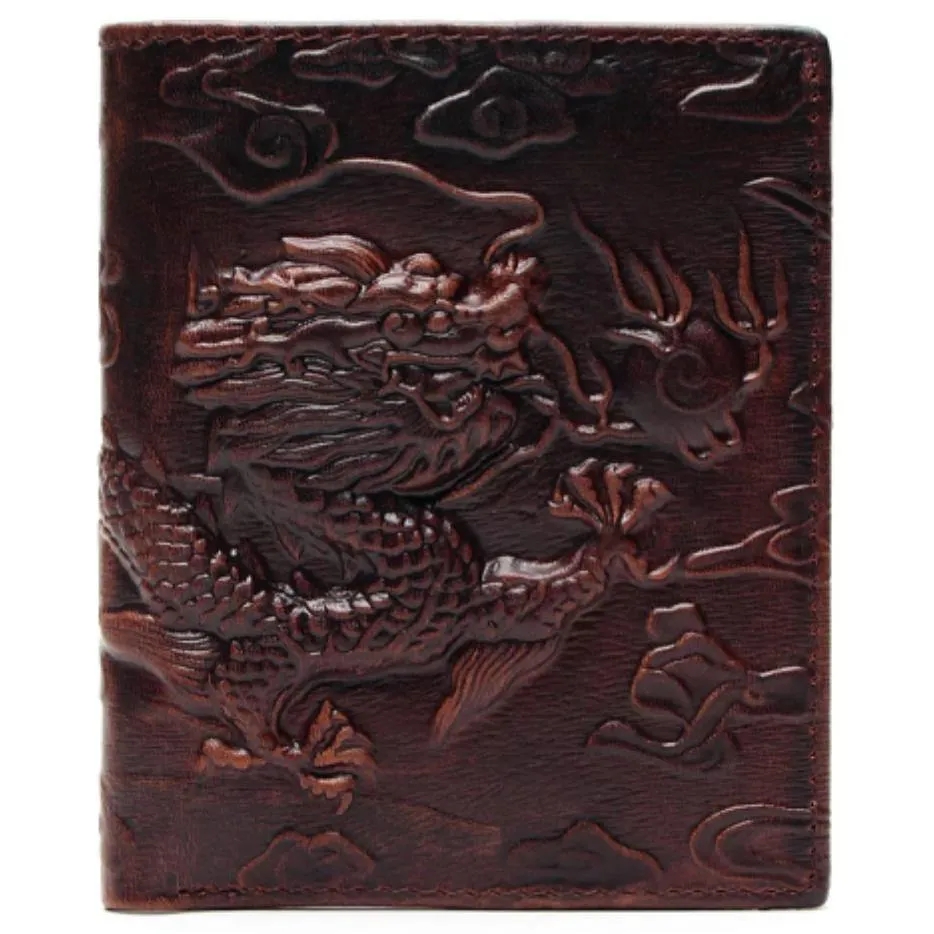 Men's 3D Dragon Leather Wallet