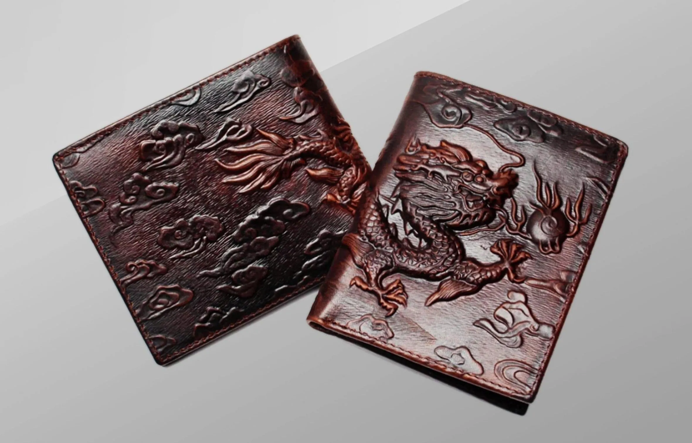 Men's 3D Dragon Leather Wallet