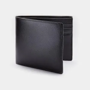 Men's Billfold Wallet ANTORINI in Black Satin, 8cc