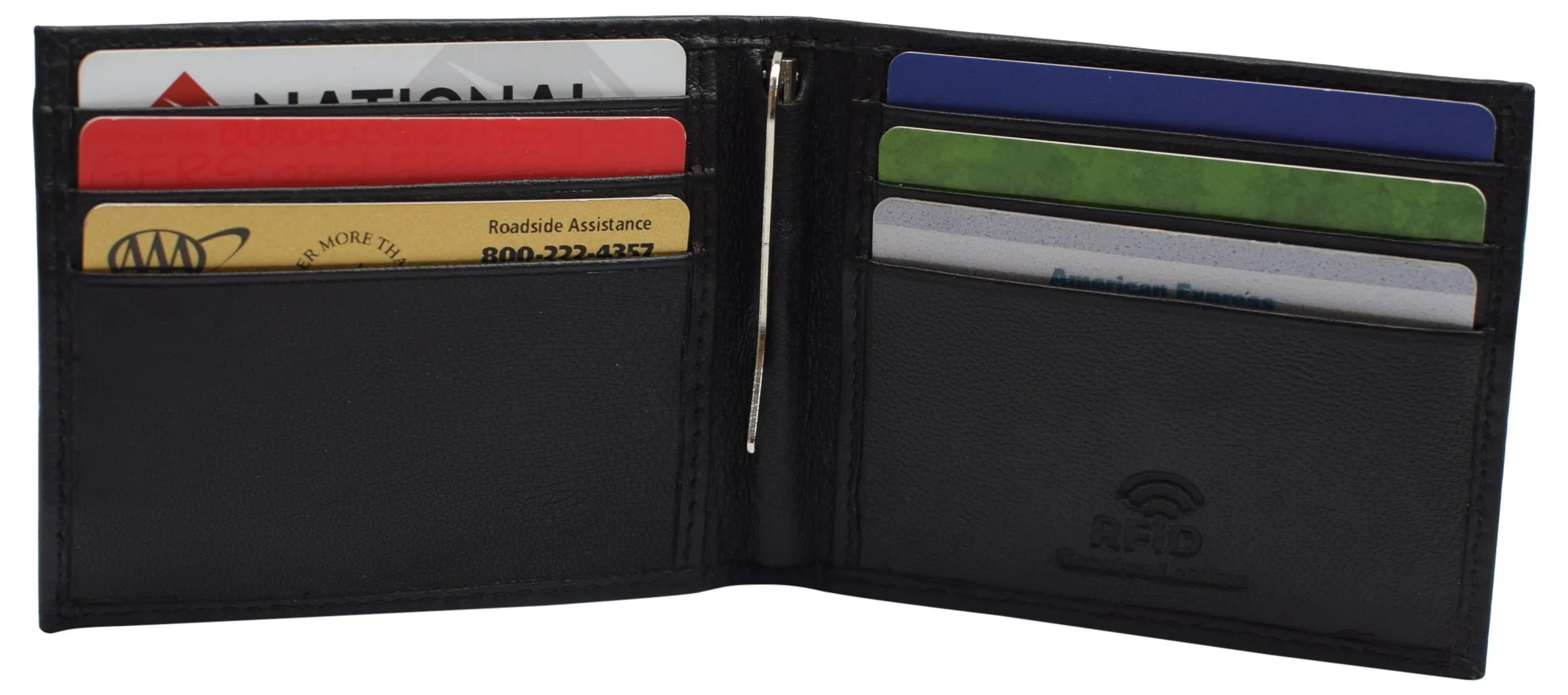 Mens Wallet with Money Clip Slim RFID Front Pocket Wallets for Men