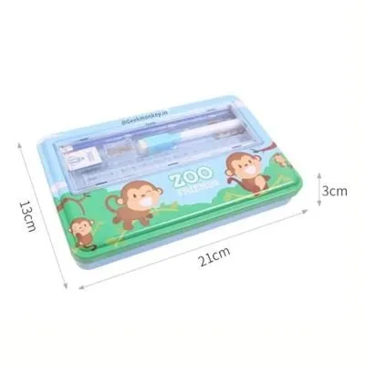 Metal Wide Pencil Box - All in One