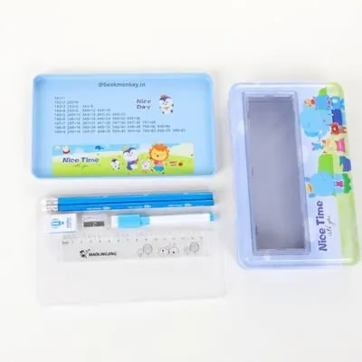 Metal Wide Pencil Box - All in One