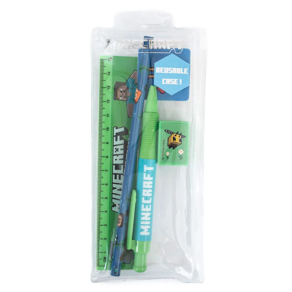 Minecraft 5pc Stationery Set - Colourful School Supplies