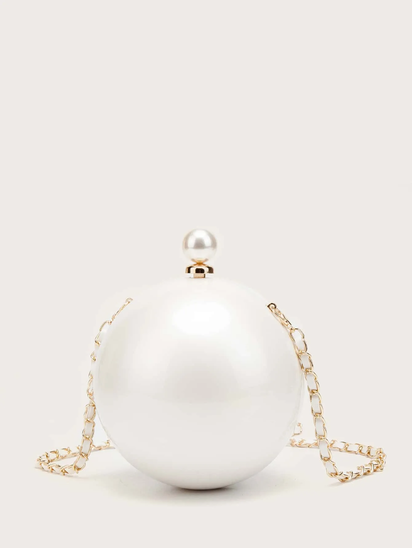 Mini Faux Pearl Clutch Bag