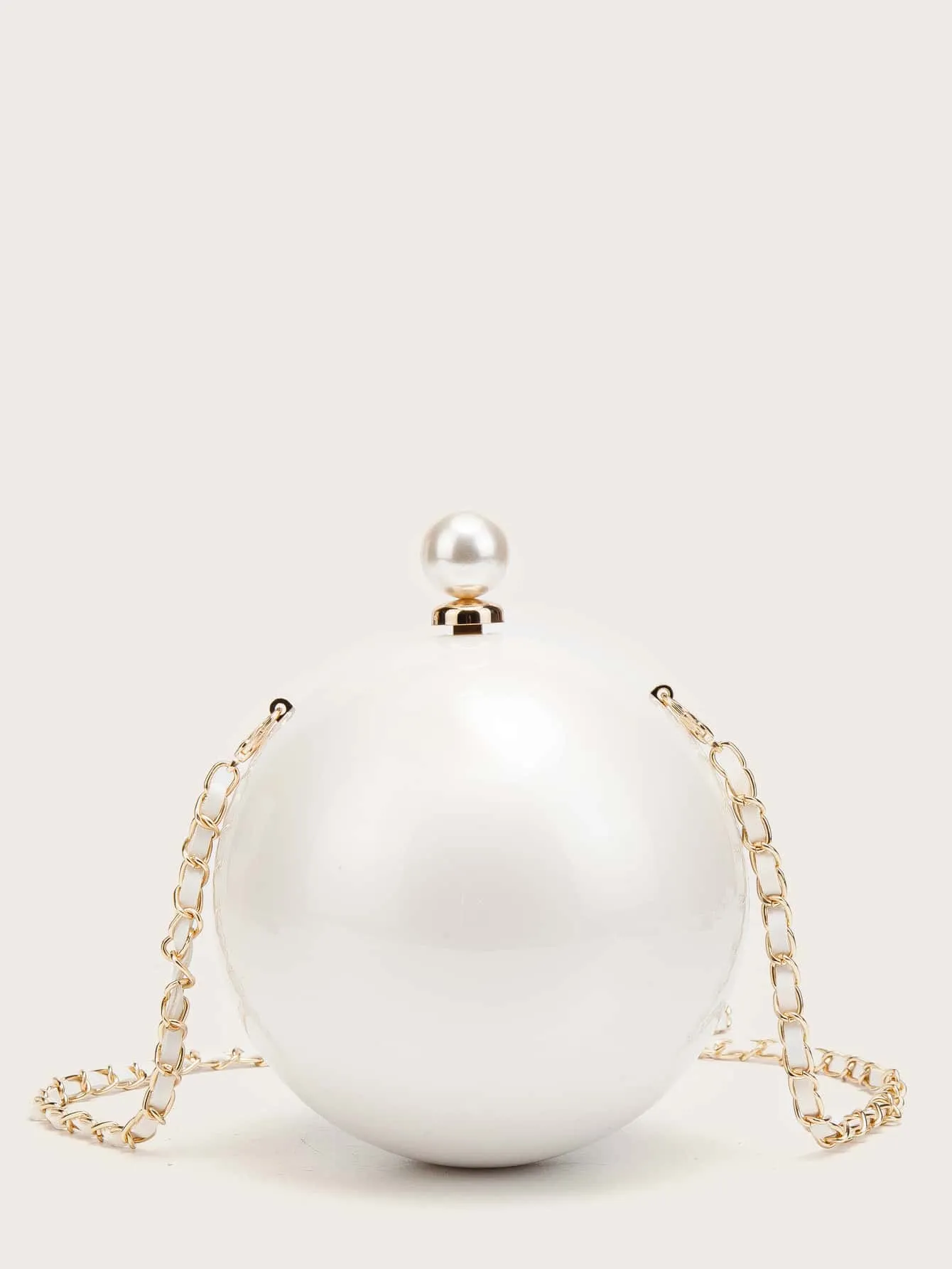 Mini Faux Pearl Clutch Bag