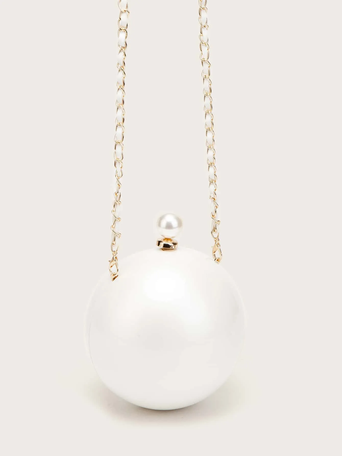 Mini Faux Pearl Clutch Bag