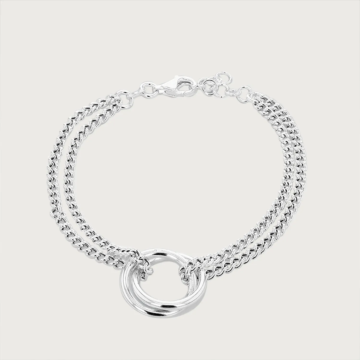 Molto Wave Dual Chain Bracelet