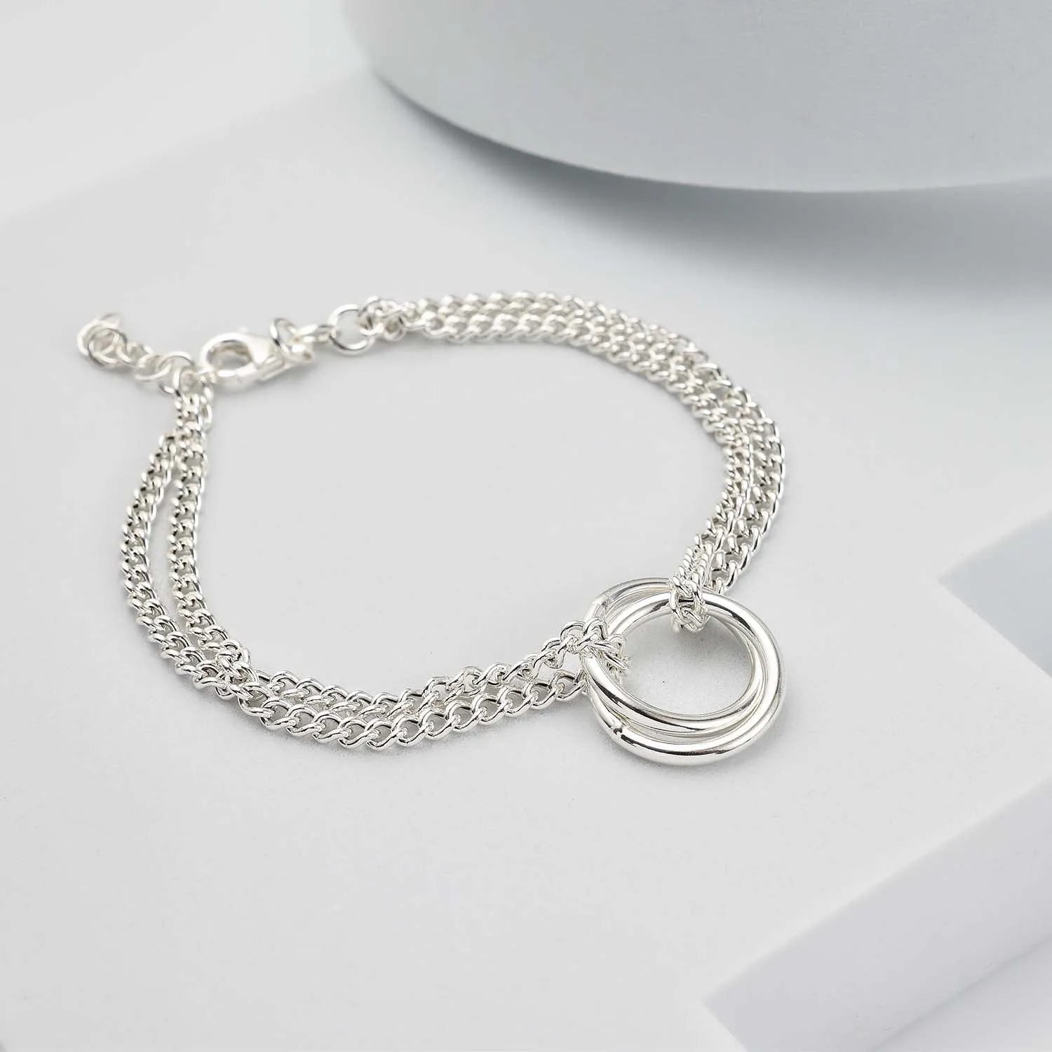 Molto Wave Dual Chain Bracelet