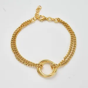 Molto Wave Dual Chain Bracelet