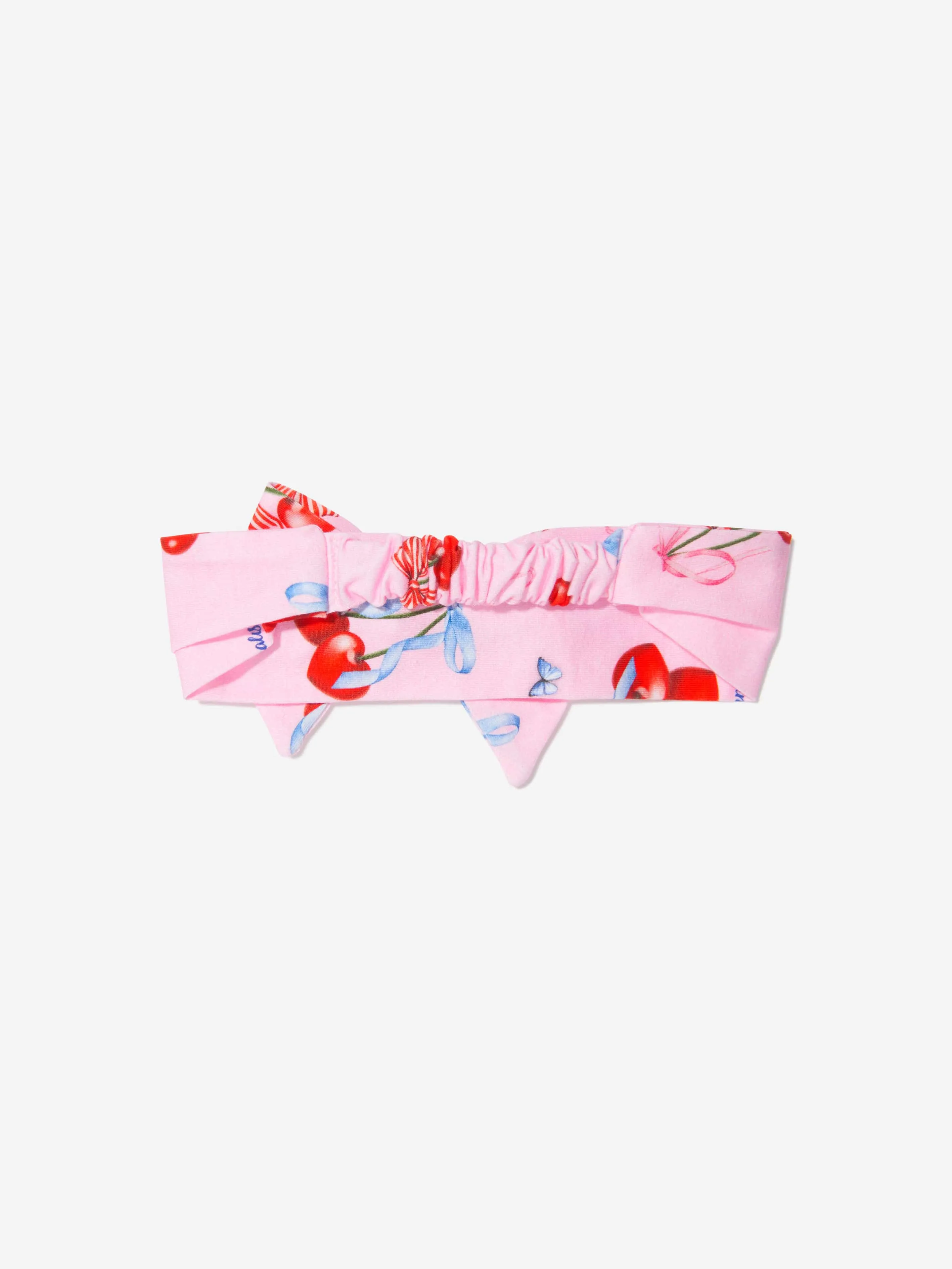 Monnalisa Girls Cotton Cherry Print Headband