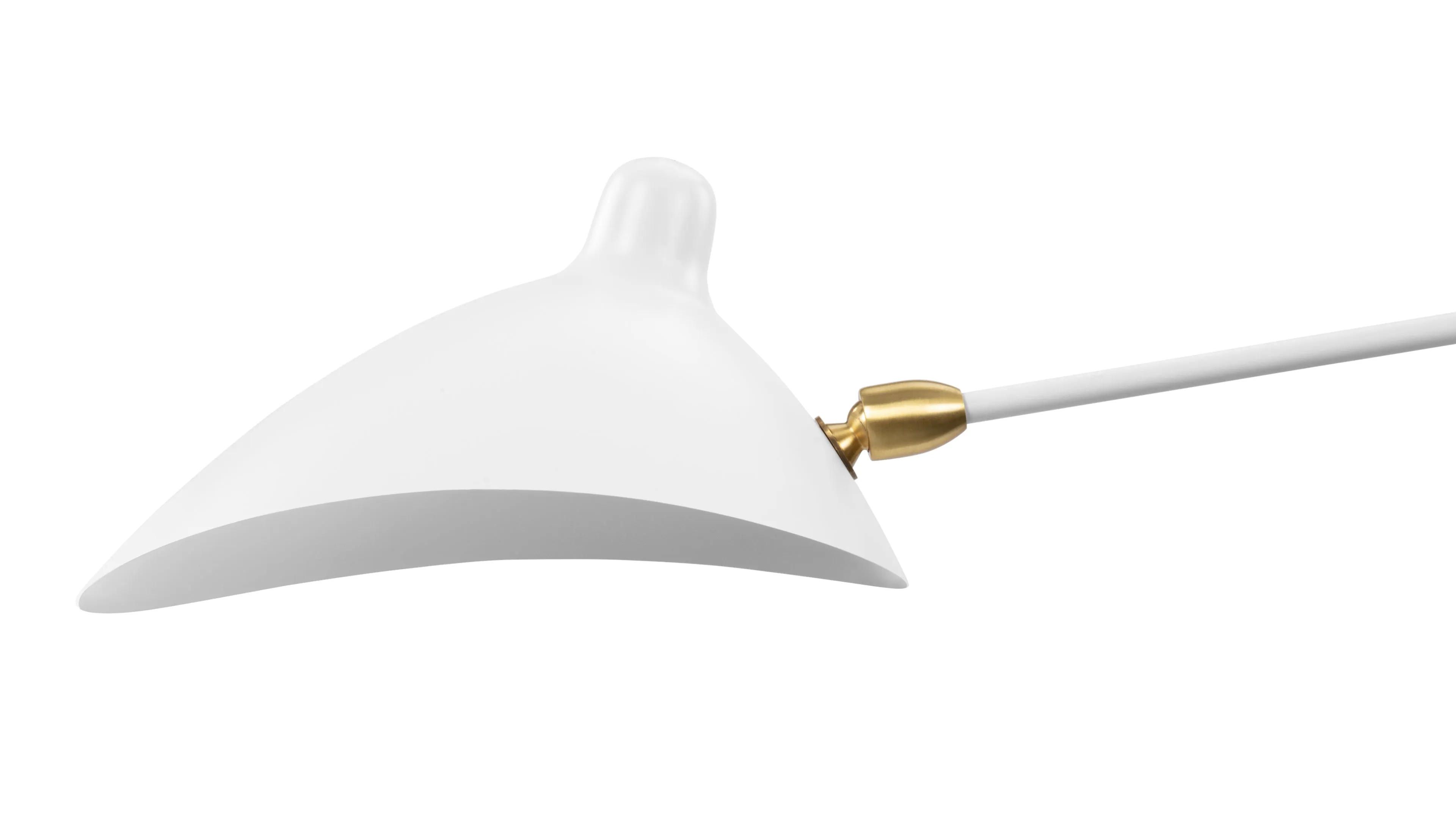 Mouille Ceiling - Mouille Two Arm Ceiling Light, White