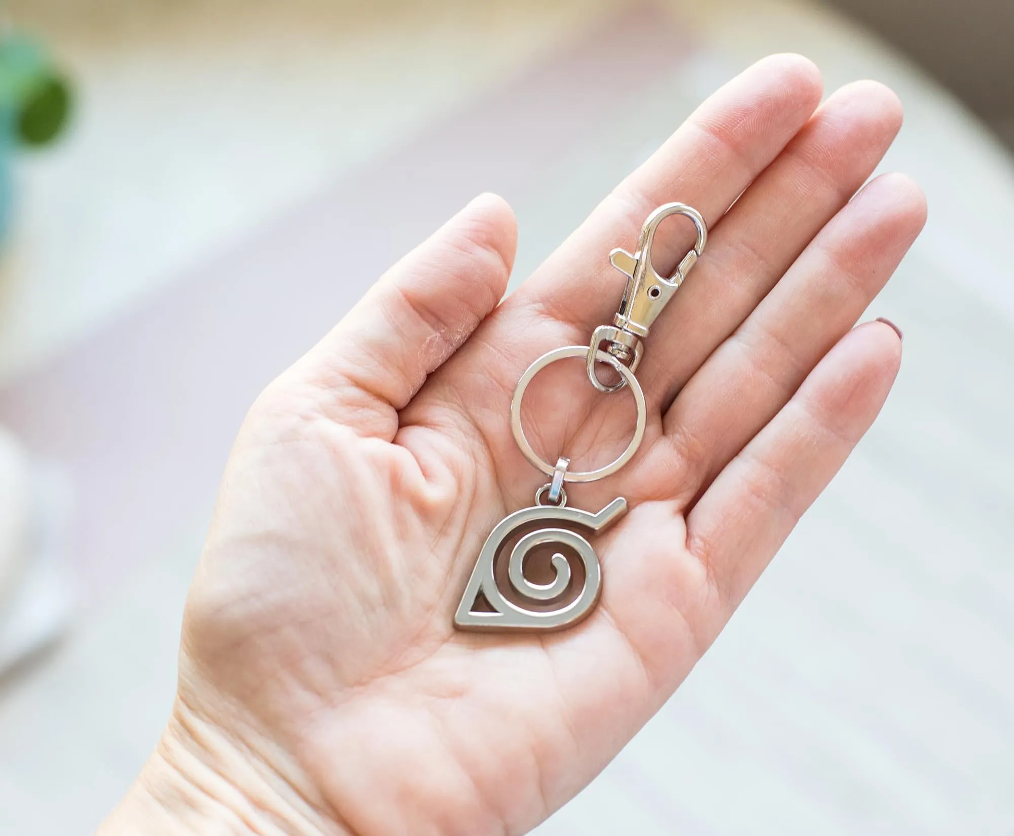 Naruto Shippuden Hidden Leaf Village Logo Enamel Pendant Keychain