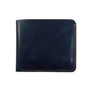 Navy Men's Leather Wallet