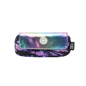 Neon Black Purple Tie dye Pencil Case