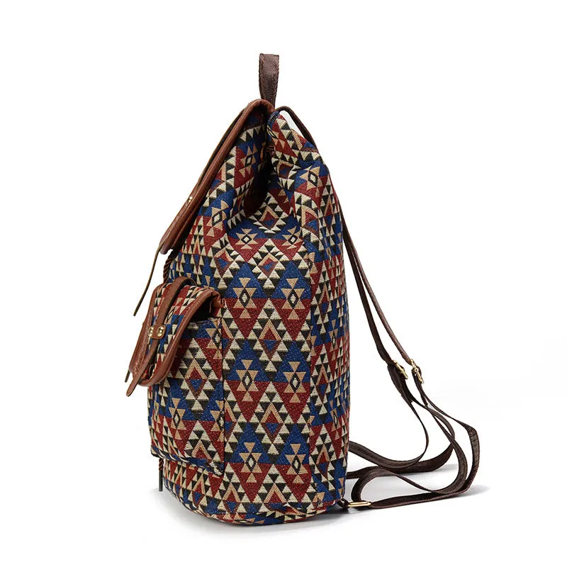 New Hollow Out PU Leather Bohemian Vintage Women Backpack